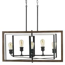 Home Decorators Collection Palermo Grove 31 88 In 5 Light Black Gilded Iron Linear Chandelier 7922hdc The Home Depot