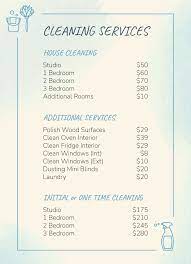 commercial cleaning services list