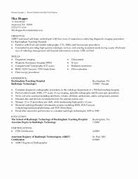 10 Radiologic Technologist Resume Example Payment Format