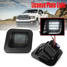 Us 23 28 6 Off Pair Led Car License Number Plate Lights For Dodge Ram 1500 2500 3500 2003 2015 Auto White Illumination Licence Plate Light In