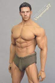 Phicen M34 muscular action figure doll body in 1/6th scale XXL dark olive  green briefs men's underwear - Hegemony77 clothes for 1/6 scale action  figures and fashion dolls