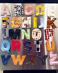 magnetic fabric alphabet with free