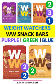 weight watchers snack bars points for