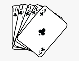 playing cards black white contract
