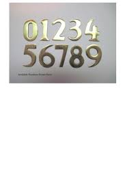 Custom mailbox numbers can be personalized in font styles and colors. 2 Williamsburg Brass Numbers Addresses Of Distinction
