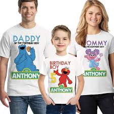 Dragon ball z birthday shirt. Amazon Com Sesame Street Birthday Shirt Elmo Family Birthday Shirts Choose Any Character For Each Shirt Handmade Products