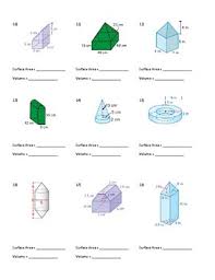 Cubes, cones, cylinders, hemispheres, prisms, pyramids, find the sa of each, then sum up the sas together paying special attention to the common area, and. Surface Area And Volume Of Composite Figures Worksheet With Quizzes And Keys