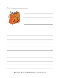 Halloween Themed Writing Paper Term Paper Example