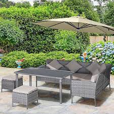 5pcs Rattan Dining Set Garden Furniture