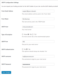 easy wordpress smtp send emails from