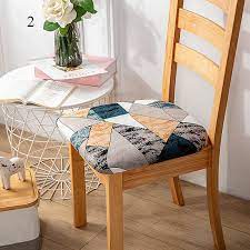 4pcs Dining Chair Seat Covers Washable