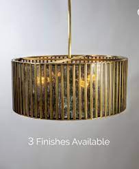 Mercury Glass Pendant Light Fixture