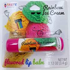 taste beauty rainbow ice cream lip