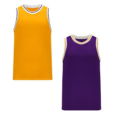 Why can't designers not be trash? Blank La Lakers Basketball Jerseys Vintage Purple Gold B1710 435441