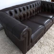 Leather Chesterfield Sofa Three