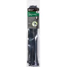 twist and cut cable tie black