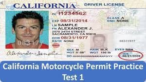 california motorcycle permit practice