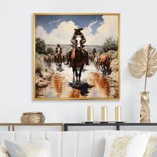 Designart Western Horse Riders