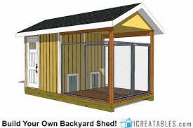 8x16 Dog Kennel Plans 2 Stall Dog