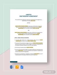 Partnership Agreement Template 21 Free Word Pdf Document