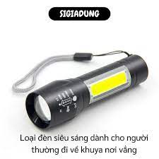 SGD] Đèn Pin - Đèn Pin Siêu Sáng Mini Có Thể Zoom Xa Gần, Cầm Đi Du Lịch, Dã  Ngoại 9286 - Đèn pin đội đầu