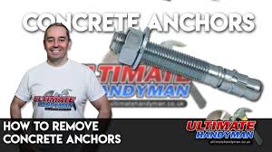 how to remove concrete anchors you