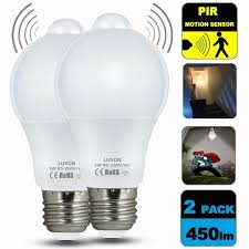 Motion Sensor Light Bulb 5w Smart Radar Dusk To Dawn Led Bulbs E26 Base Indoor For Sale Online Ebay