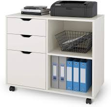 Our storage units keep personal items out of sight in the office, patient's room, or classroom. Amazon Com Devaise 3 Drawer Wood File Cabinet Mobile Lateral Filing Cabinet Printer Stand With Open Storage Shelves For Home Office White Kitchen Dining