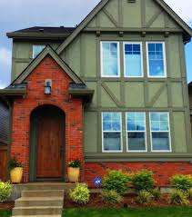 Red Orange Brick House Trim Colors