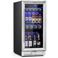 costway 15 inch beverage refrigerator