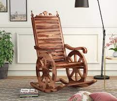 silvio rocking chair natural finish