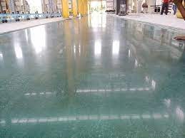 gray polished concrete flooring in
