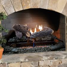 gas fireplace logs department at lowes