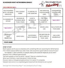 Networking Bingo Is Back The Rockland Business Womens Network