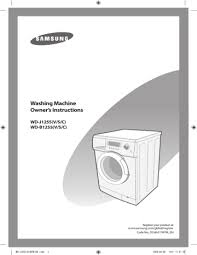 However, child lock does not activate until you press start/pause. Samsung Wd B1255 User Manual Manualzz