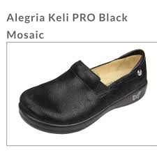 Alegria 37 7 Keli Pro Black Mosaic Clog Shoe