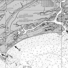 Nautical Chart Of The Kiawah Island Seabrook Island Portion