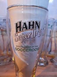 Full Set Of 4 Hahn Super Dry Beer Glass