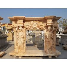 Natural Yellow Stone Carving Marble