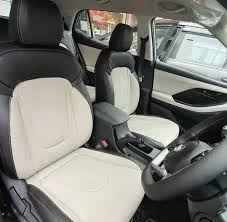 Black Pu Leather Designer Car Seat Covers