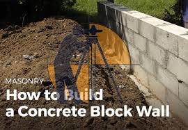 Building Cinder Of Block Walls