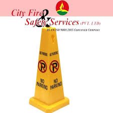 no parking warning cones fire