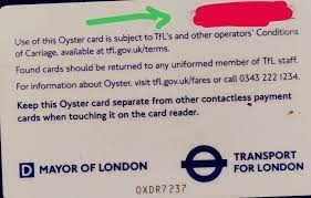 damaged oyster card london