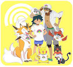 Ash and his family | Pokemon alola, Pokemon characters, Pokemon sun