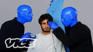 i became a member of the blue man group