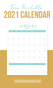 Below are year 2021 printable calendars you're welcome to download and print. Free Printable 2021 Calendar