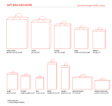 Gift Bag Size Order Quantity Guide Abi Usa Group