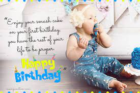 Baby First Birthday Quotes gambar png