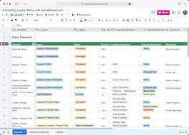 lesson plan with spreadsheet com