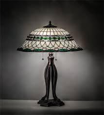 Tiffany Italian Style Table Lamp Roman Decor Stained Glass Lighting